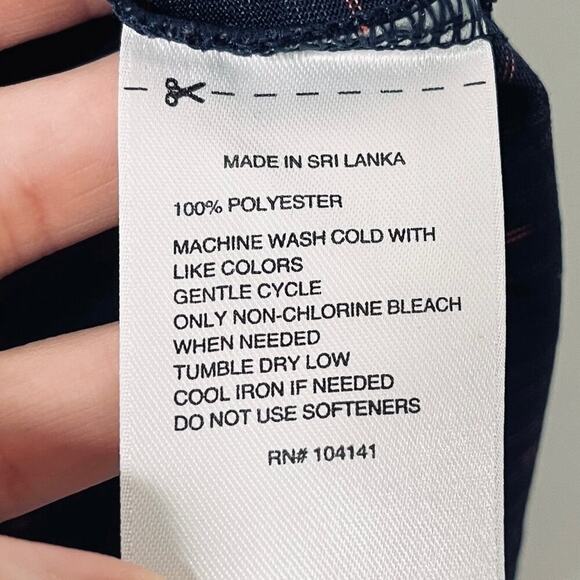 Reebok Women's Performance Quarter Zip Shirt XS Navy Blue Long Sleeve Space Dye - Picture 11 of 12